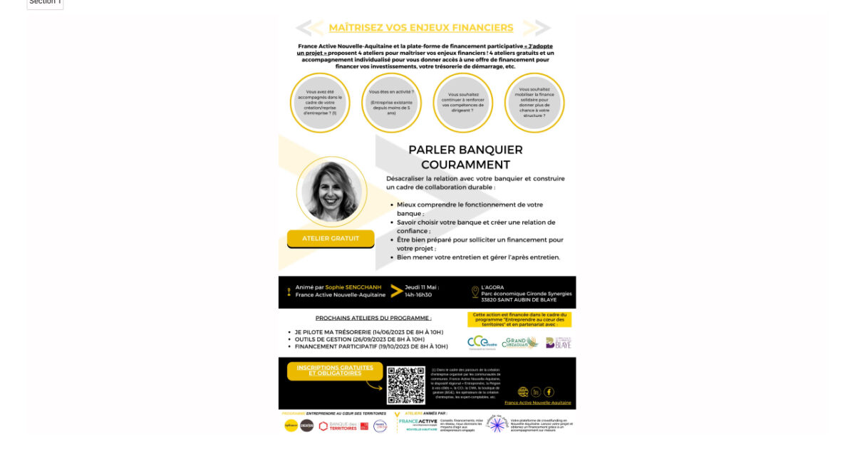 réunion d'informations sur le thème "parler banquier couramment"